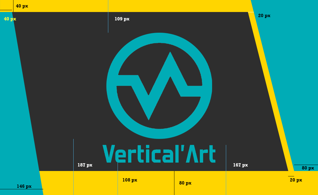 recto carte de visite vertical art avec marges